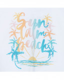 Tee-shirt en jersey nouer fille blanche venice beach Tee-shirt en jersey nouer fille blanche venice beach