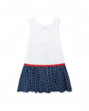 Robe en jersey bretelles fille blanche sea lovers Robe en jersey bretelles fille blanche sea lovers
