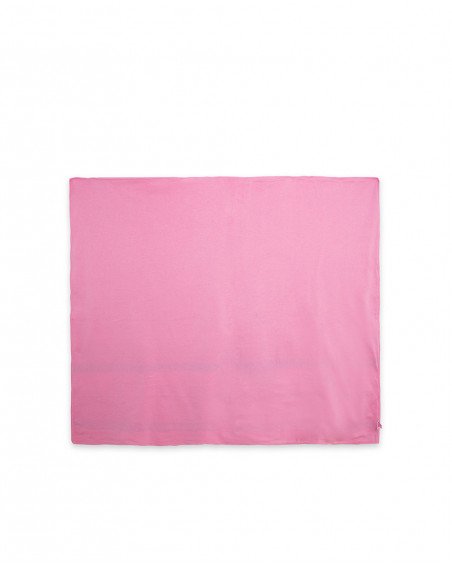 Couverture en tricot imprimée fille rose icy and sweet