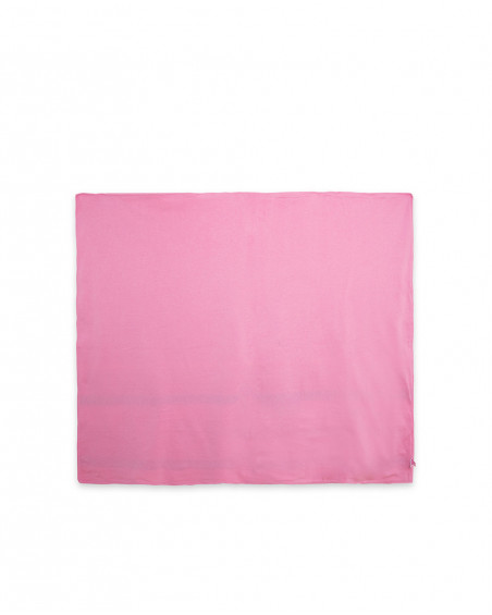 Couverture en tricot imprimée fille rose icy and sweet Couverture en tricot imprimée fille rose icy and sweet