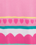 Couverture en tricot imprimée fille rose icy and sweet Couverture en tricot imprimée fille rose icy and sweet