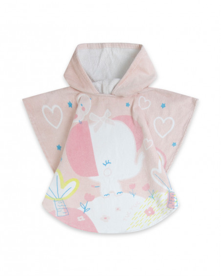 Poncho éléphant fille rose so cute Poncho éléphant fille rose so cute