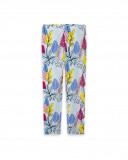 Leggings en jersey imprimé fille blanche island Leggings en jersey imprimé fille blanche island