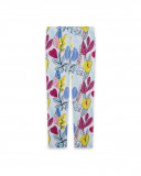 Leggings en jersey imprimé fille blanche island Leggings en jersey imprimé fille blanche island