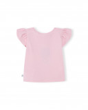 Tee-shirt en jersey volants fille rose basicos kids Tee-shirt en jersey volants fille rose basicos kids