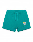 Bermuda en coton molletonné lacets garçon bleu fruitty time Bermuda en coton molletonné lacets garçon bleu fruitty time