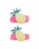 Set 2 élastique cheveux glitter fille rose tahiti Set 2 élastique cheveux glitter fille rose tahiti