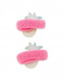 Set 2 élastique cheveux glitter fille rose tahiti Set 2 élastique cheveux glitter fille rose tahiti
