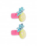 Set 2 élastique cheveux glitter fille rose tahiti Set 2 élastique cheveux glitter fille rose tahiti