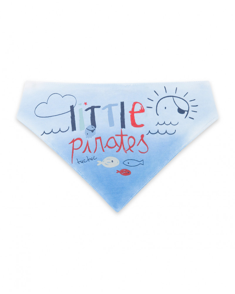 Bandana en jersey imprimée garçon blanche little pirates