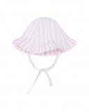 Bonnet en popeline à rayures fille rose so cute Bonnet en popeline à rayures fille rose so cute