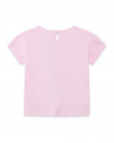 Tee-shirt en jersey imprimée fille rose tahiti Tee-shirt en jersey imprimée fille rose tahiti