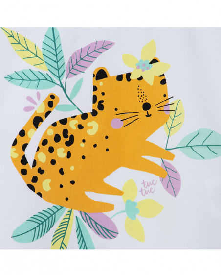 Tee-shirt et legging capri fleur fille rose in the jungle Tee-shirt et legging capri fleur fille rose in the jungle