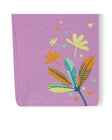 Tee-shirt et legging capri fleur fille rose in the jungle Tee-shirt et legging capri fleur fille rose in the jungle