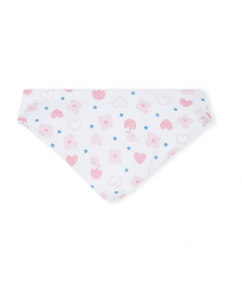 Bandana en jersey imprimée fille rose so cute