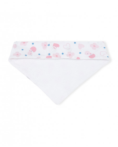 Bandana en jersey imprimée fille rose so cute Bandana en jersey imprimée fille rose so cute