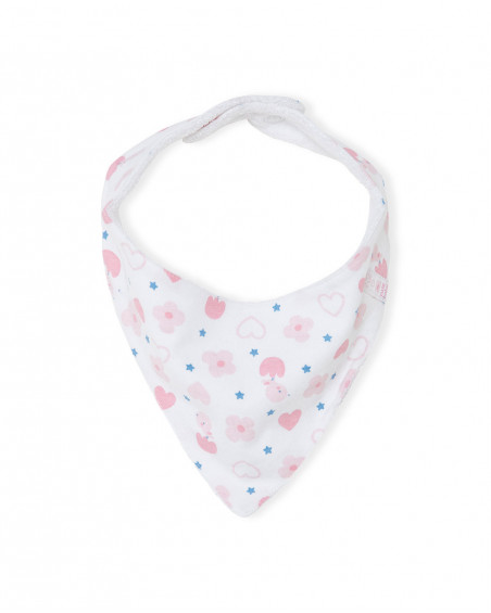 Bandana en jersey imprimée fille rose so cute Bandana en jersey imprimée fille rose so cute