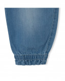 Pantalon en jeans boutons fille bleu tahiti Pantalon en jeans boutons fille bleu tahiti