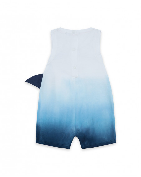 Grenouillère en jersey+sac short garçon bleu red submarine Grenouillère en jersey+sac short garçon bleu red submarine
