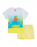 Tee-shirt et bermuda en jersey avec poches garçon jaune hi! Tee-shirt et bermuda en jersey avec poches garçon jaune hi!