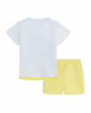 Tee-shirt et bermuda en jersey avec poches garçon jaune hi! Tee-shirt et bermuda en jersey avec poches garçon jaune hi!