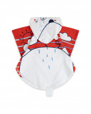 Poncho à rayures garçon rouge little pirates Poncho à rayures garçon rouge little pirates