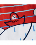 Poncho à rayures garçon rouge little pirates Poncho à rayures garçon rouge little pirates