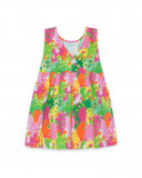 Robe en jersey bretelles fille vert funcactus Robe en jersey bretelles fille vert funcactus