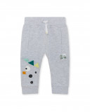 Pantalon en peluche jogging garçon gris in the jungle Pantalon en peluche jogging garçon gris in the jungle