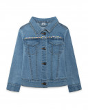 Veste en jeans avec poches fille bleu island Veste en jeans avec poches fille bleu island