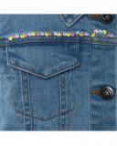 Veste en jeans avec poches fille bleu island Veste en jeans avec poches fille bleu island