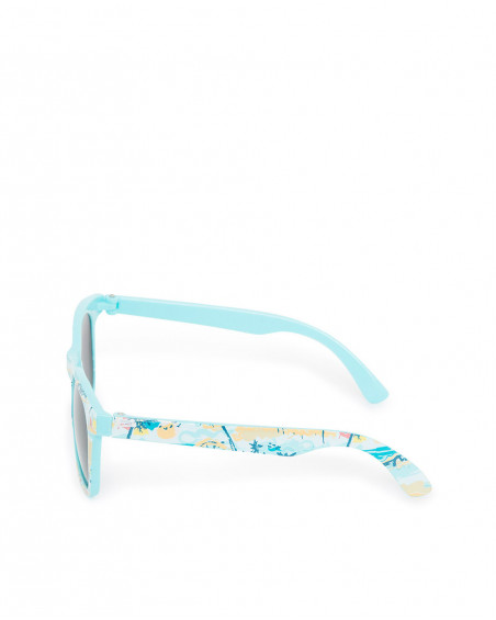 Lunettes de soleil bleues à motifs pour fille fille bleu de la