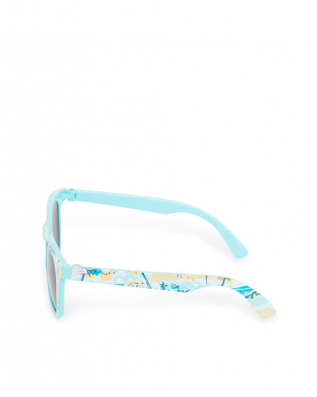Lunettes de soleil imprimées fille bleu sunglasses