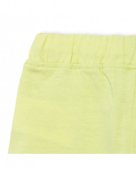 Bermuda en jersey lacets garçon vert basicos baby