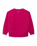 Sweat-shirt en peluche fermée fille rose island Sweat-shirt en peluche fermée fille rose island