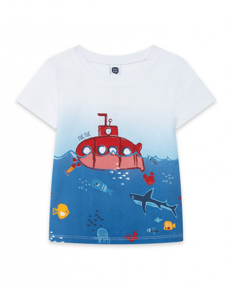 Tee-shirt en jersey imprimée garçon bleu red submarine