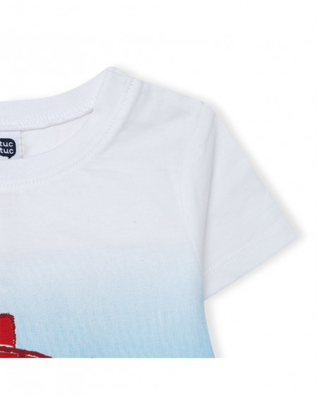 Tee-shirt en jersey imprimée garçon bleu red submarine