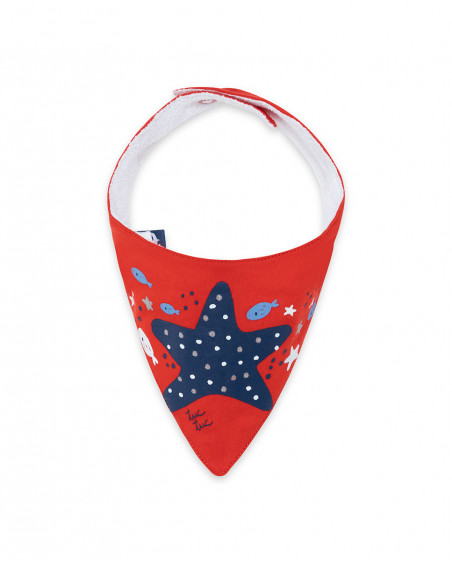 Bandana en jersey étoiles fille rouge little pirates Bandana en jersey étoiles fille rouge little pirates