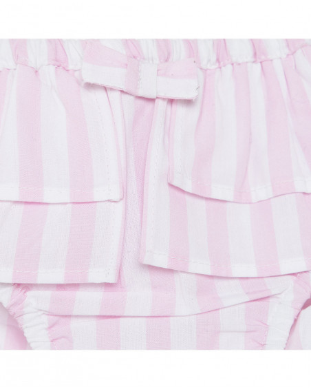 Tee-shirt en jersey et short volants fille rose so cute Tee-shirt en jersey et short volants fille rose so cute