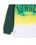 Sweat-shirt en peluche fermée garçon vert jungle street Sweat-shirt en peluche fermée garçon vert jungle street