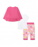 Ensemble 3 pièces jersey glace fille rose icy and sweet Ensemble 3 pièces jersey glace fille rose icy and sweet