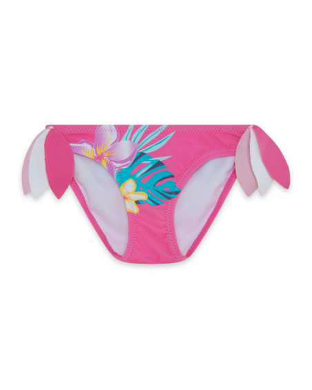 Culotte de bain visage fille rose tahiti Culotte de bain visage fille rose tahiti