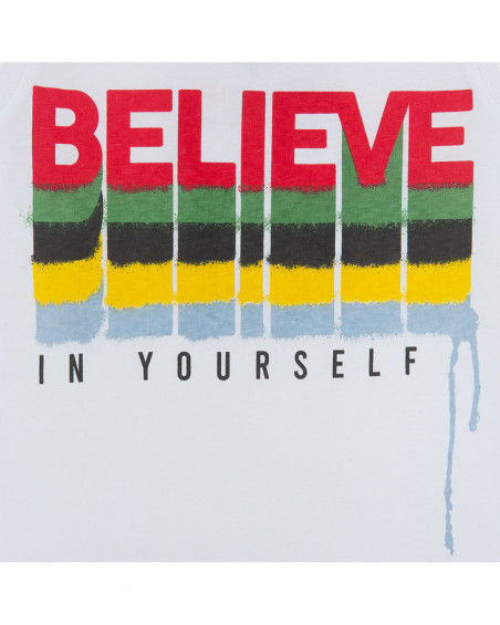 T-shirt believe happy message T-shirt believe happy message