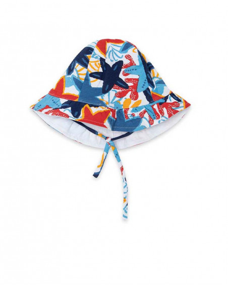 Bonnet en jersey étoiles fille bleu red submarine Bonnet en jersey étoiles fille bleu red submarine