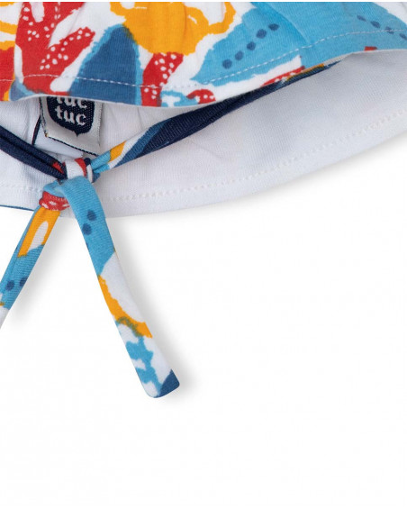 Bonnet en jersey étoiles fille bleu red submarine Bonnet en jersey étoiles fille bleu red submarine