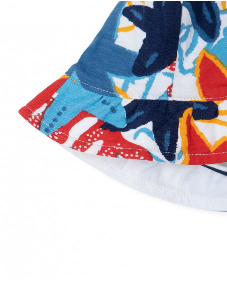 Bonnet en jersey étoiles fille bleu red submarine Bonnet en jersey étoiles fille bleu red submarine