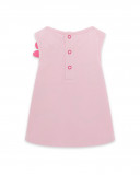Tee-shirt en jersey fleur fille rose tahiti Tee-shirt en jersey fleur fille rose tahiti
