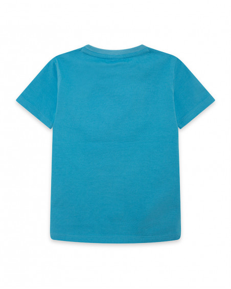 Tee-shirt en jersey imprimée garçon bleu surf club Tee-shirt en jersey imprimée garçon bleu surf club