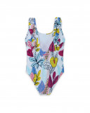 Maillot de bain imprimé fille blanche island Maillot de bain imprimé fille blanche island