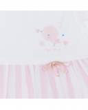 Robe en popeline à rayures fille rose so cute Robe en popeline à rayures fille rose so cute
